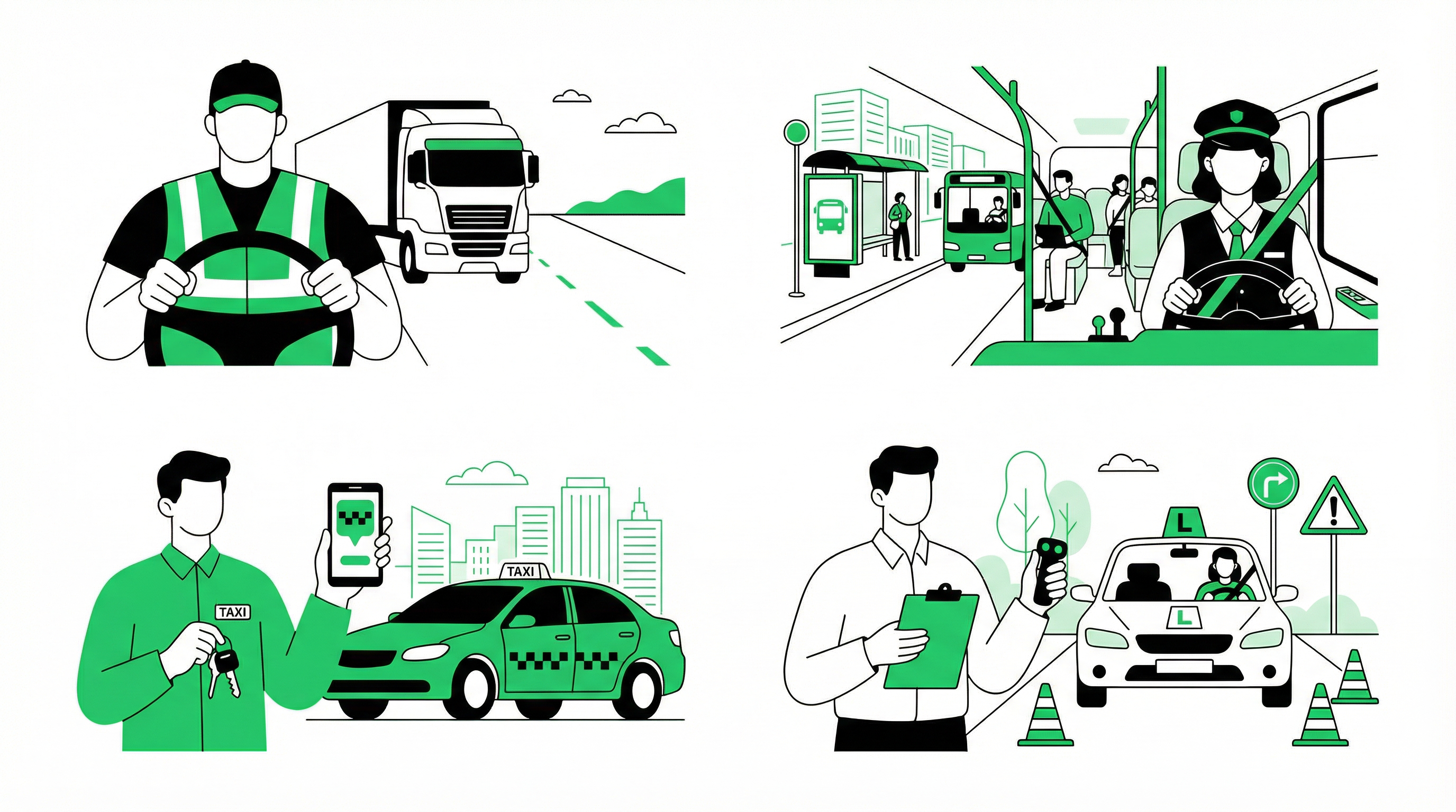 משכורות של נהגים ומדריכי נהיגה